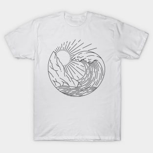 Wave and Cliff T-Shirt